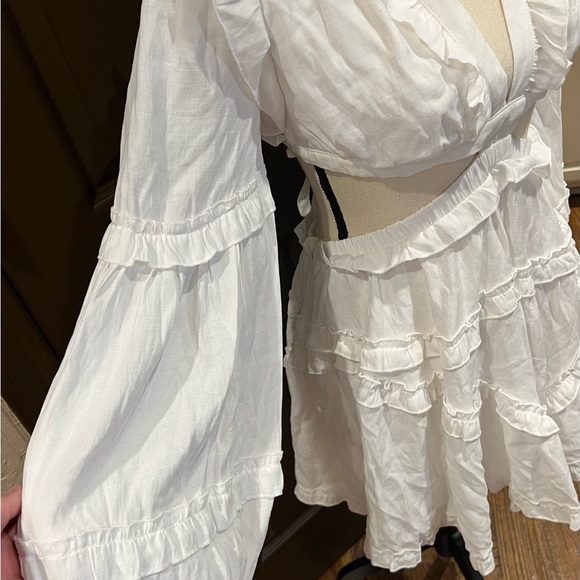 Peach Love California White Dress Size Large NWT - Picture 4 of 8